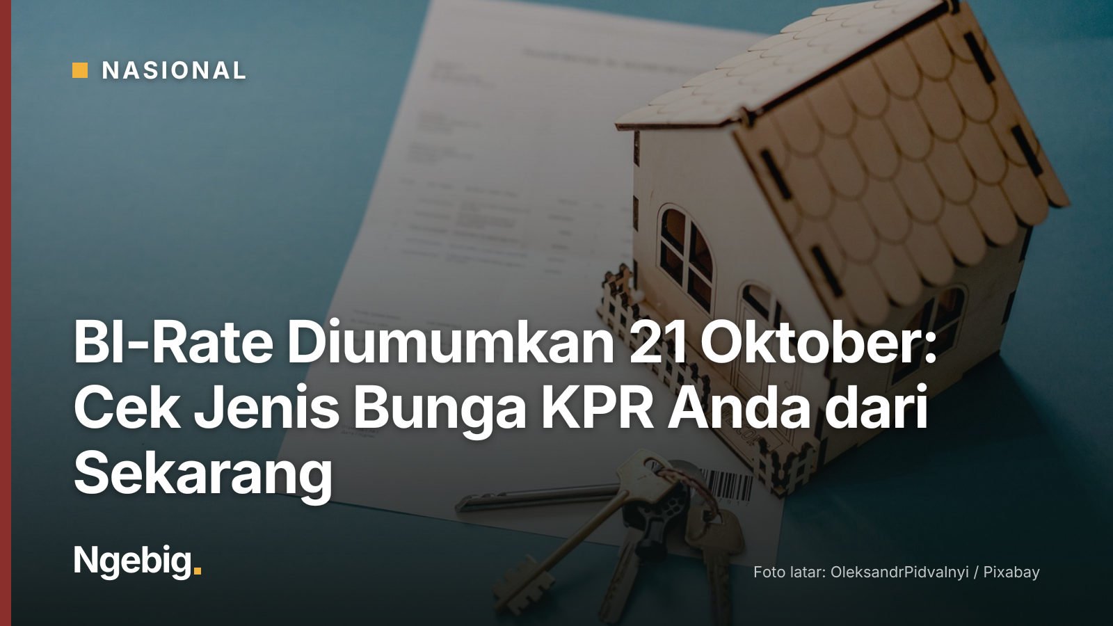 Sampul artikel BI-Rate Diumumkan 21 Oktober: Cek Jenis Bunga KPR Anda dari Sekarang dengan latar foto real estate, homeown...