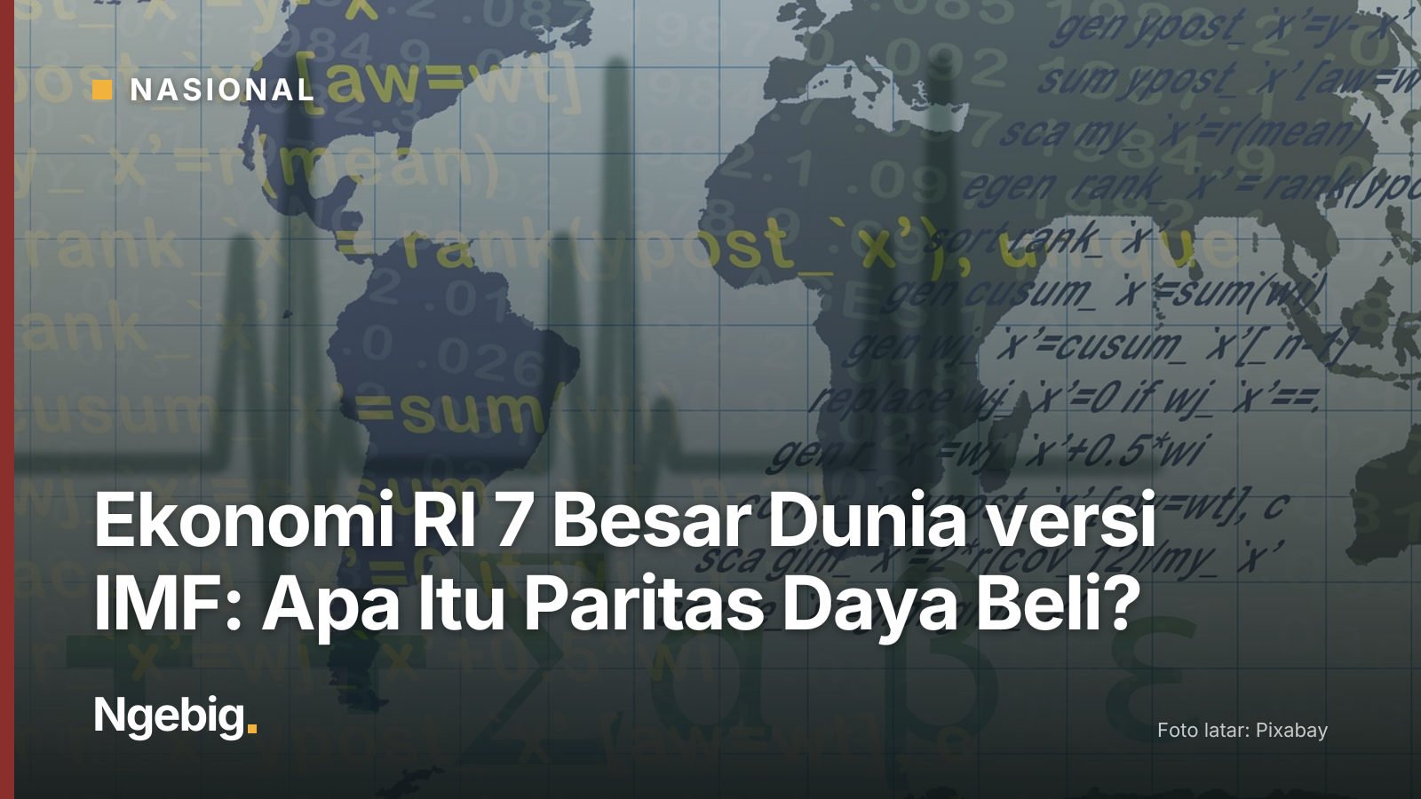 Sampul artikel Ekonomi RI 7 Besar Dunia versi IMF: Apa Itu Paritas Daya Beli? dengan latar foto figures, statistics, money...